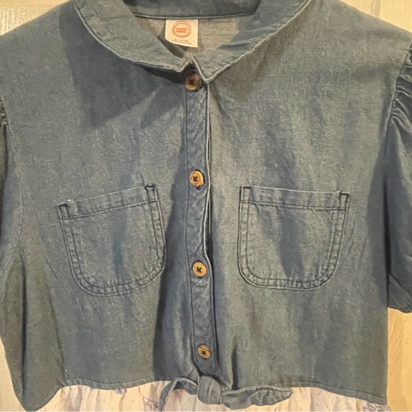 🔴 3/$12 Wonder Nation Girls Tie Front Dress. NWT! - Picture 3 of 5